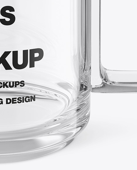 Clear Glass Mug Mockup