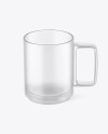 Frosted Glass Mug Mockup