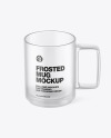 Frosted Glass Mug Mockup