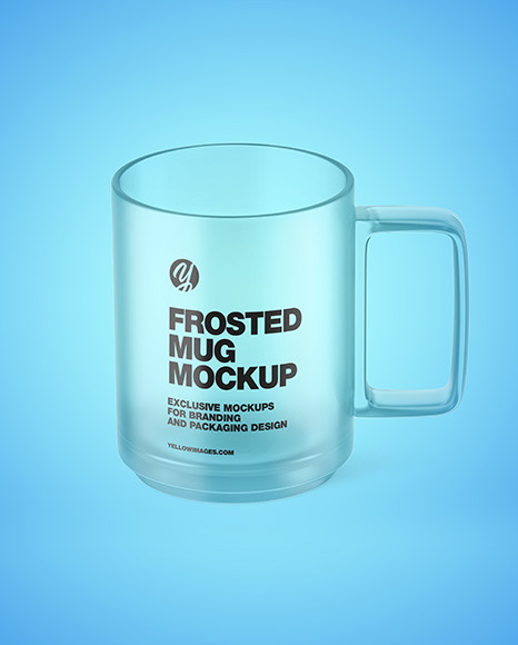 Frosted Glass Mug Mockup