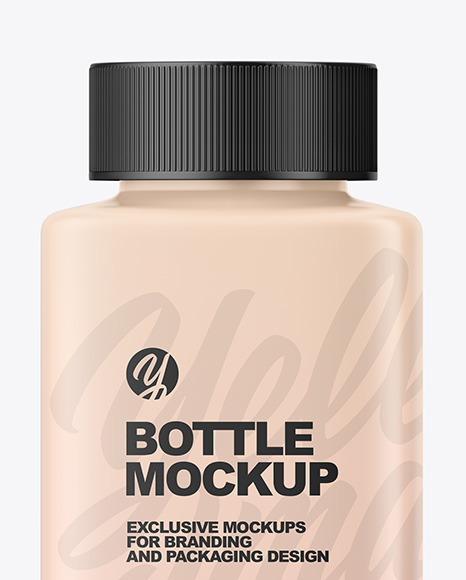 Matte Bottle W/ Box Mockup