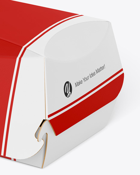 Paper Burger Box Mockup