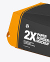 Paper Burger Box Mockup