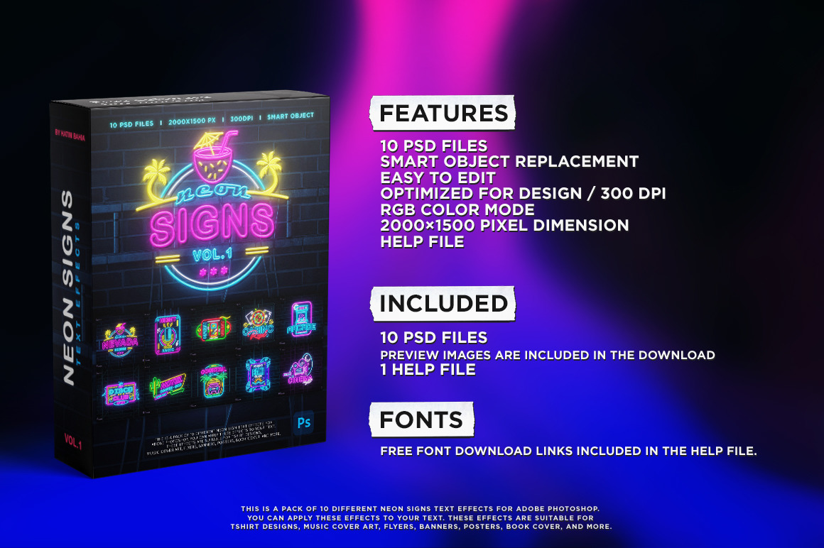 Neon Signs Text Effects Vol.1 Neon Signs Text Effects Vol.1