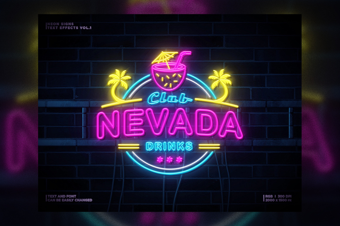 Neon Signs Text Effects Vol.1