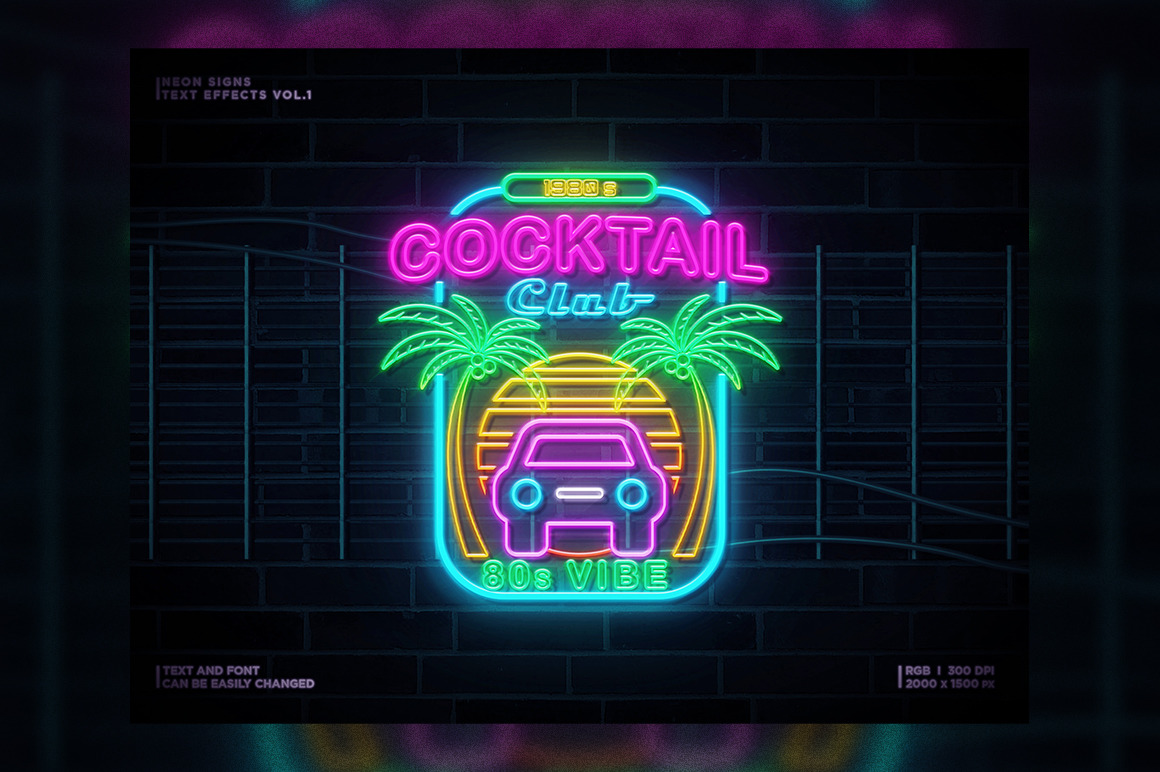 Neon Signs Text Effects Vol.1 Neon Signs Text Effects Vol.1