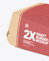 Kraft Burger Box Mockup