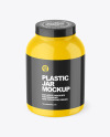 Glossy Plastic Jar Mockup