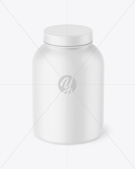 Matte Plastic Jar Mockup