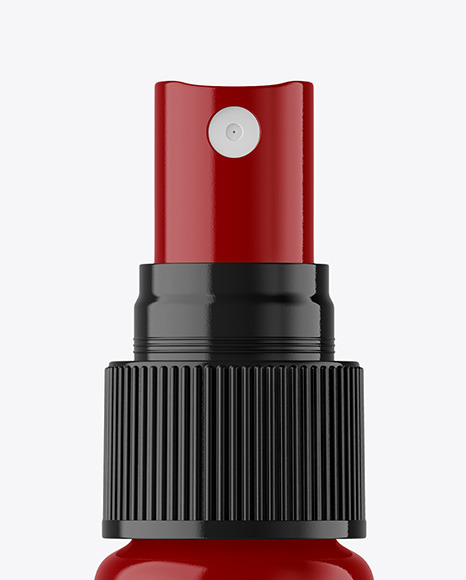 Glossy Spray Bottle Mockup