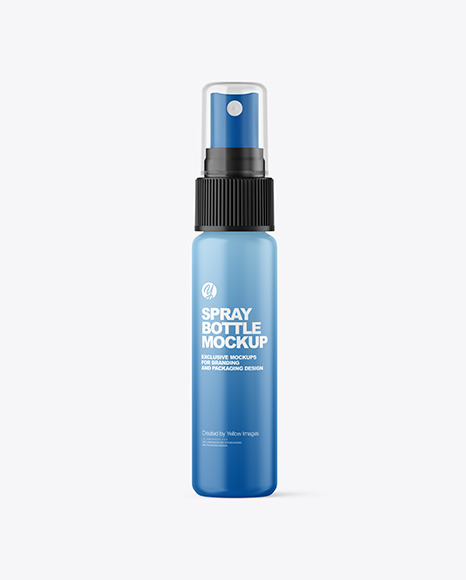 Matte Spray Bottle Mockup