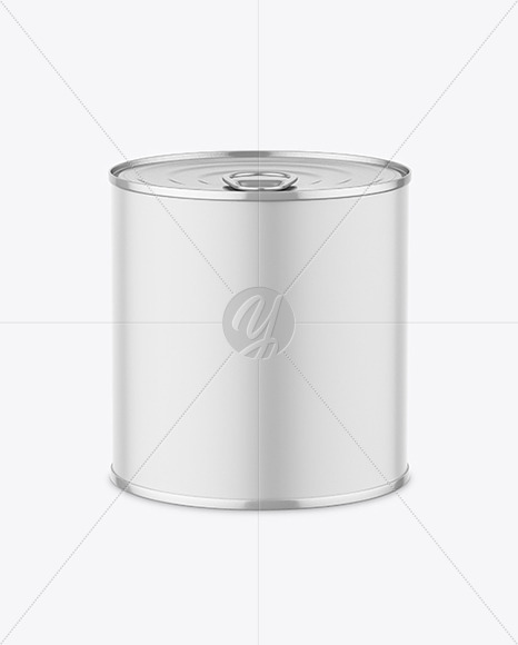 Tin Can w/ Matte Finish Mockup