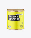 Tin Can w/ Matte Finish Mockup