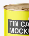 Tin Can w/ Matte Finish Mockup