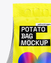 Potato Bag w/ Glossy Label Mockup