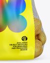 Potato Bag w/ Glossy Label Mockup