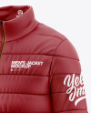 Men's Down Jacket Mockup - Half Side View