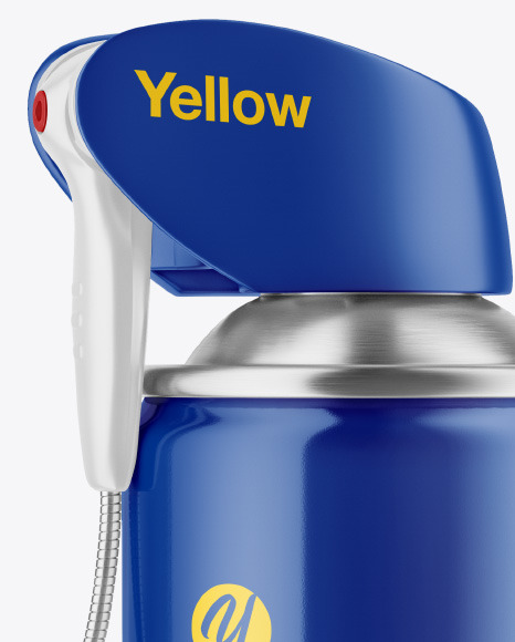 Glossy Spray Can w/Flexible Applicator Mockup