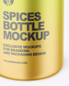 Matte Metallic Spices Bottle Mockup