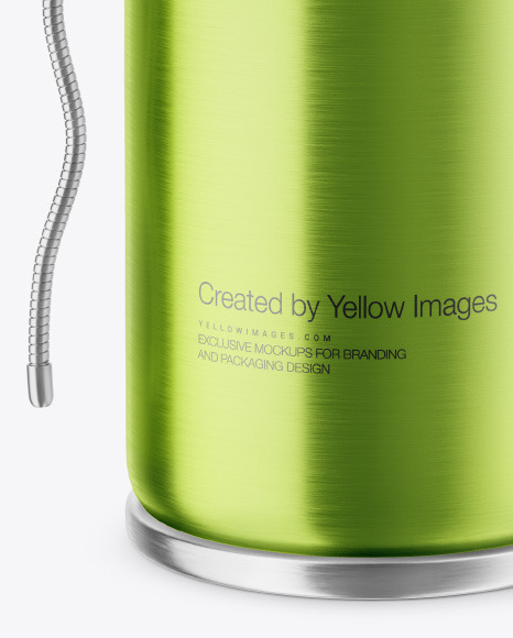 Metallic Spray Can w/Flexible Applicator Mockup