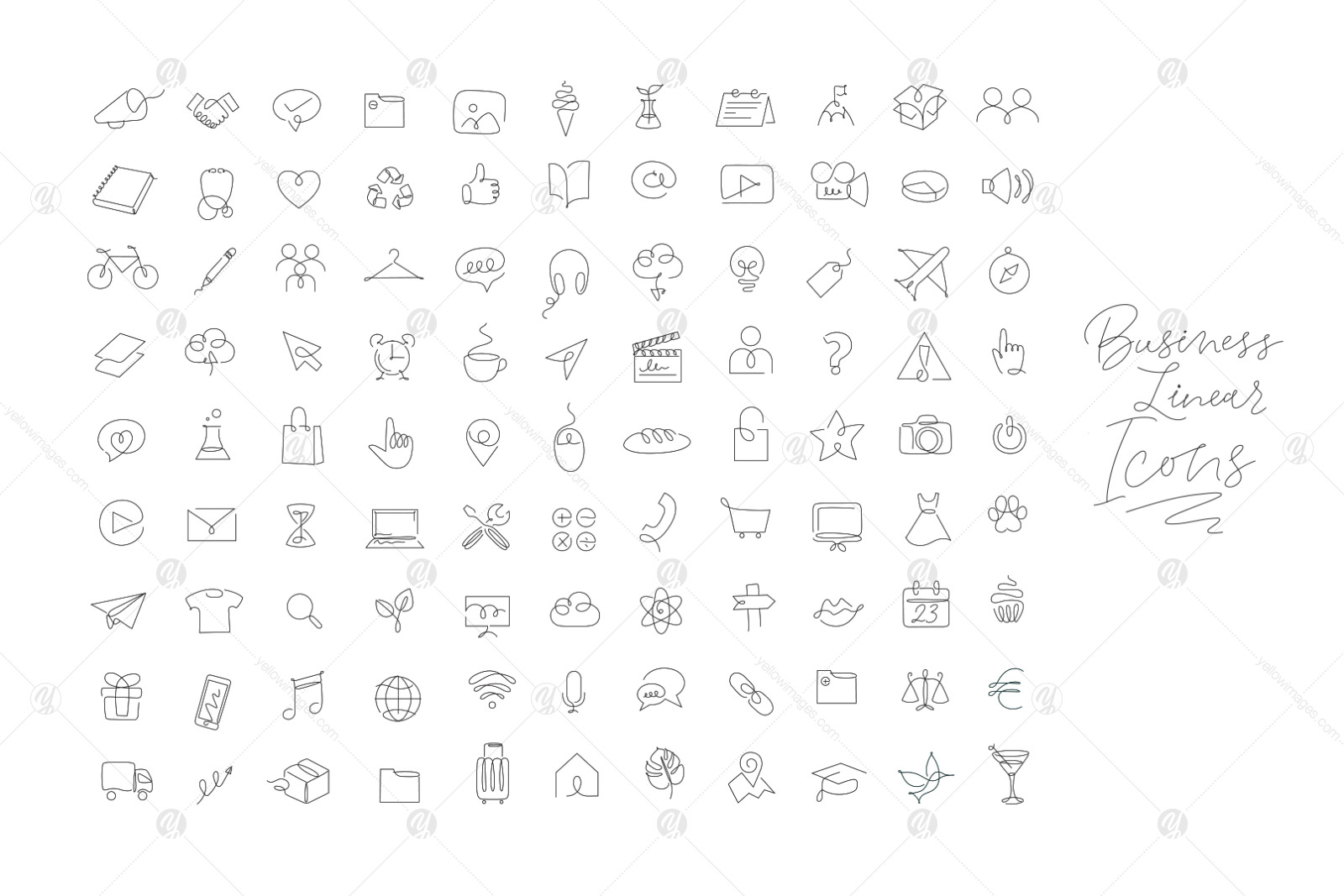 Business Linear Icons