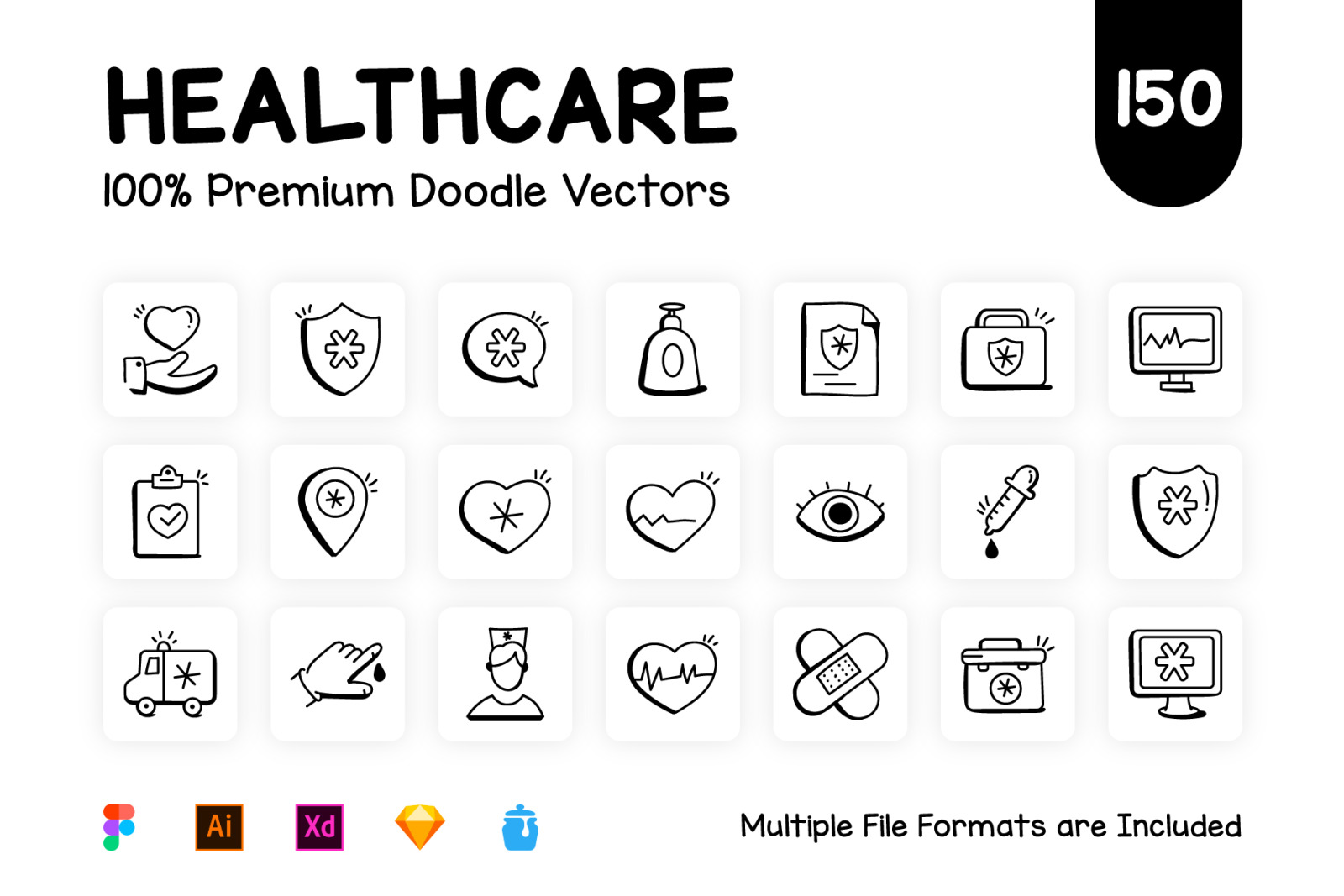 150 Medical and Healthcare Icons 150 Medical and Healthcare Icons