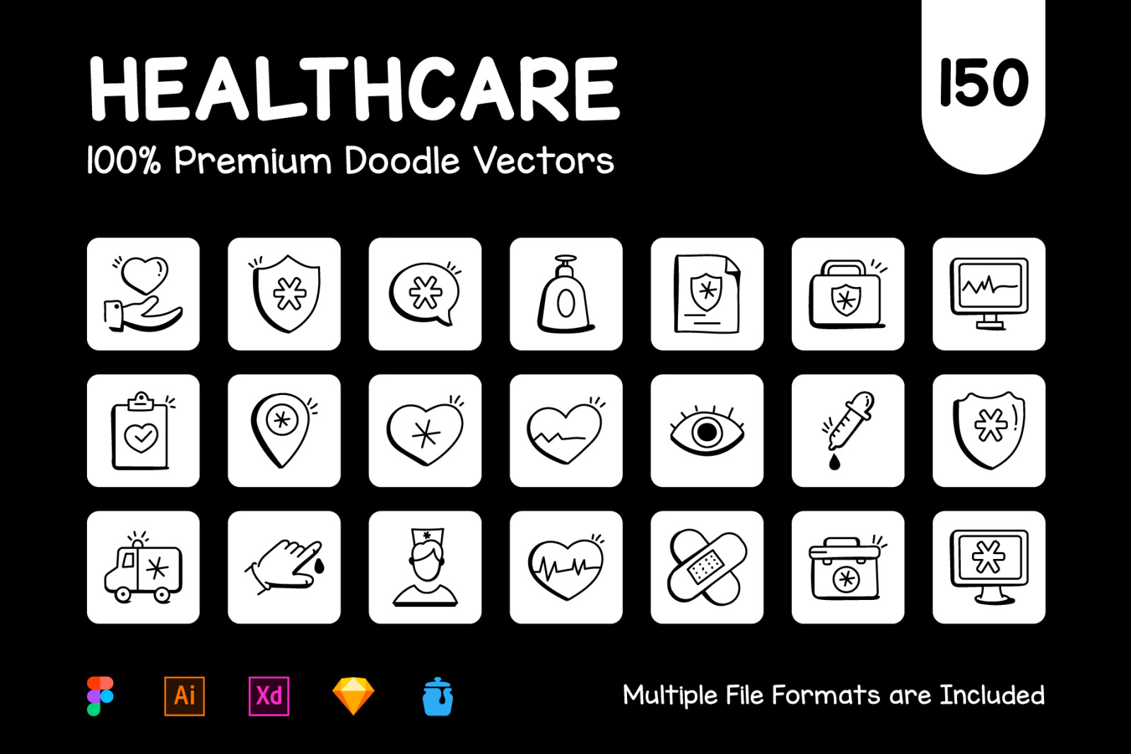 150 Medical and Healthcare Icons 150 Medical and Healthcare Icons