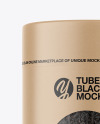 Kraft Tube with Black Tea Mockup