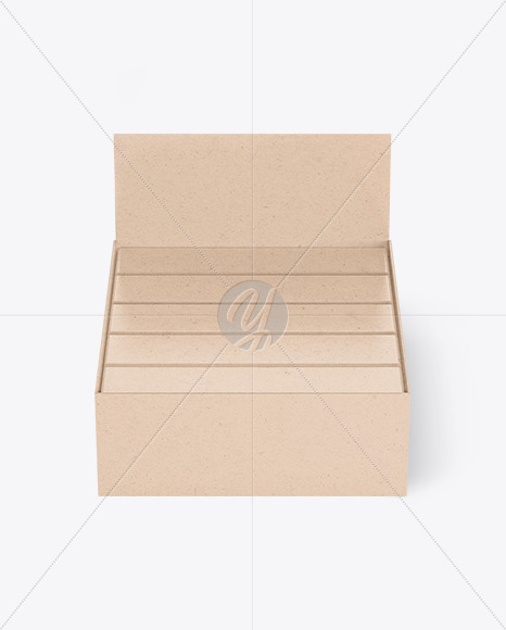 Kraft Display Box with Boxes Mockup