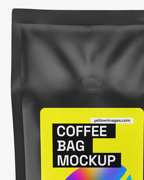 Matte Coffee Bag Mockup