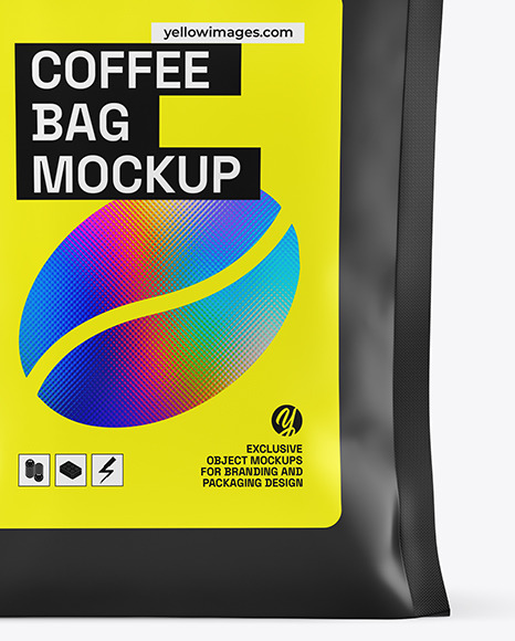 Matte Coffee Bag Mockup