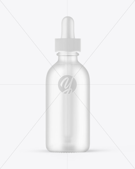 Frosted Glass Dropper Bottle Mockup