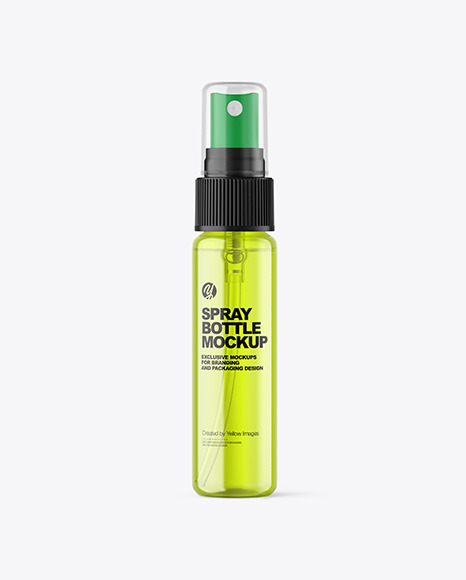 Colored Spray Bottle Mockup