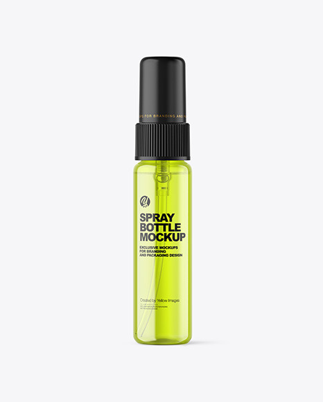 Colored Spray Bottle Mockup