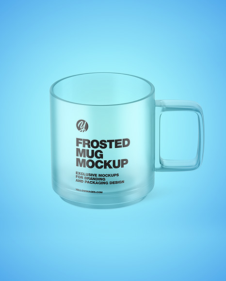 Frosted Glass Mug Mockup