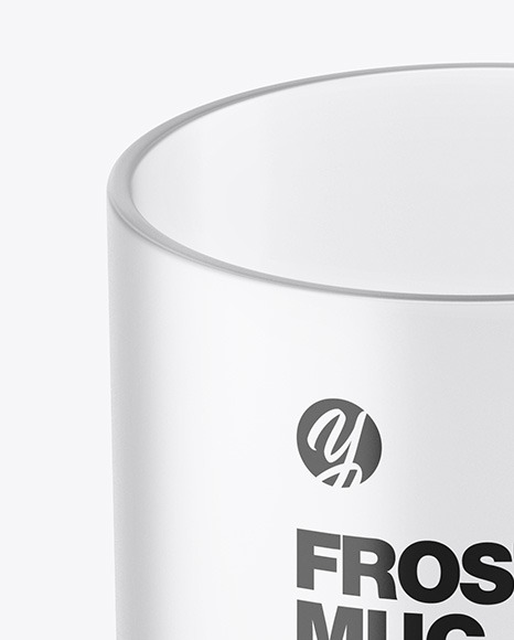 Frosted Glass Mug Mockup