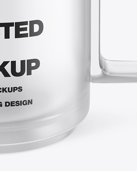 Frosted Glass Mug Mockup