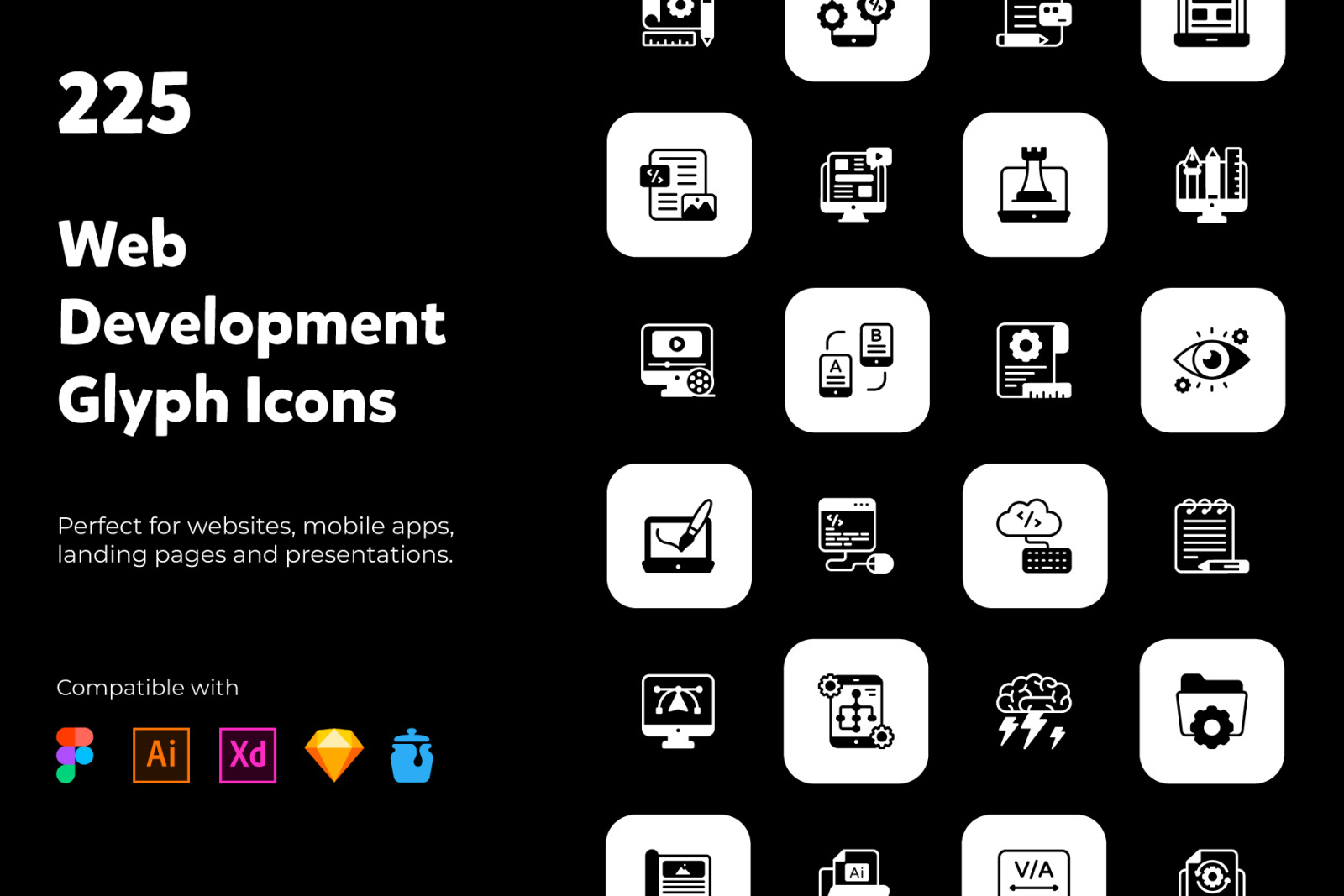 App Design and Development Solid Icons