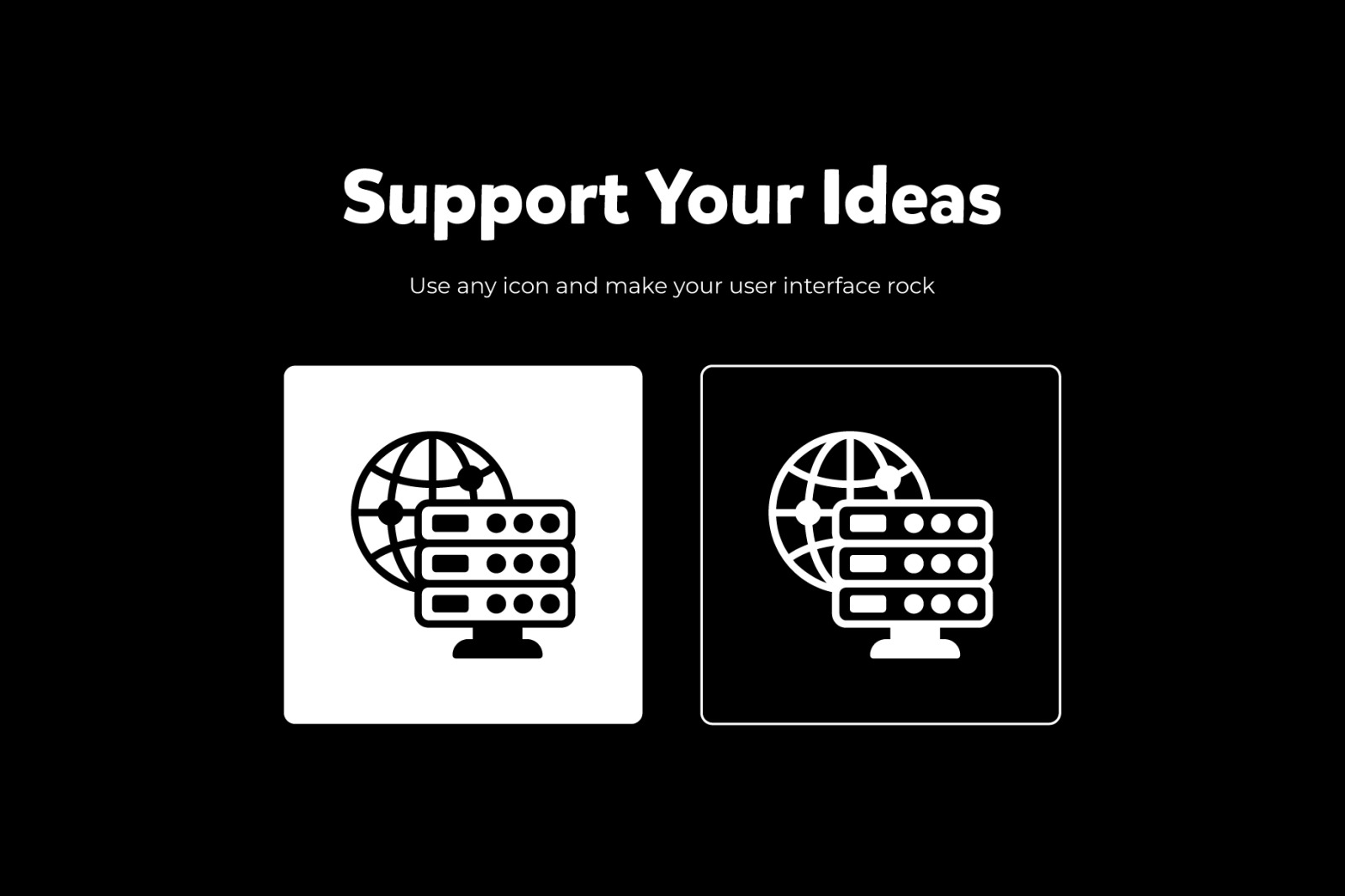 Web Hosting Icon in Modern Filled Style