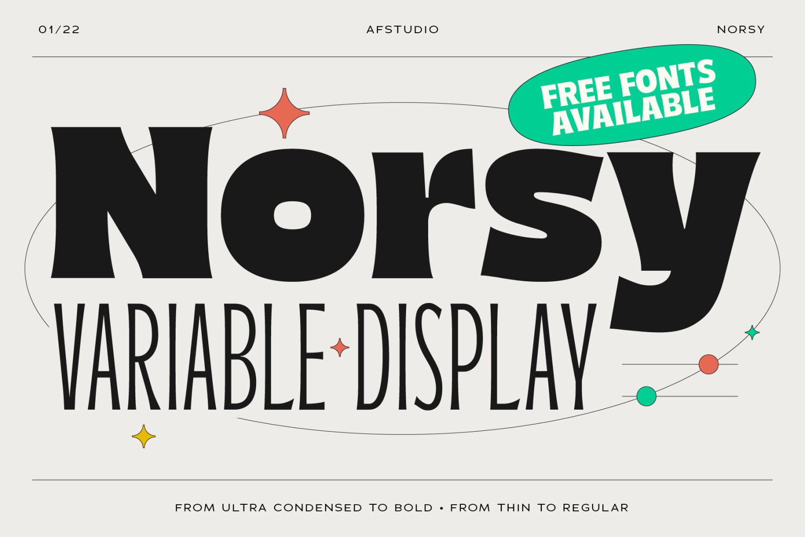 Norsy Variable Display Fonts