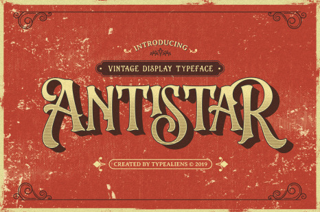 Antistar Font - Logo badge