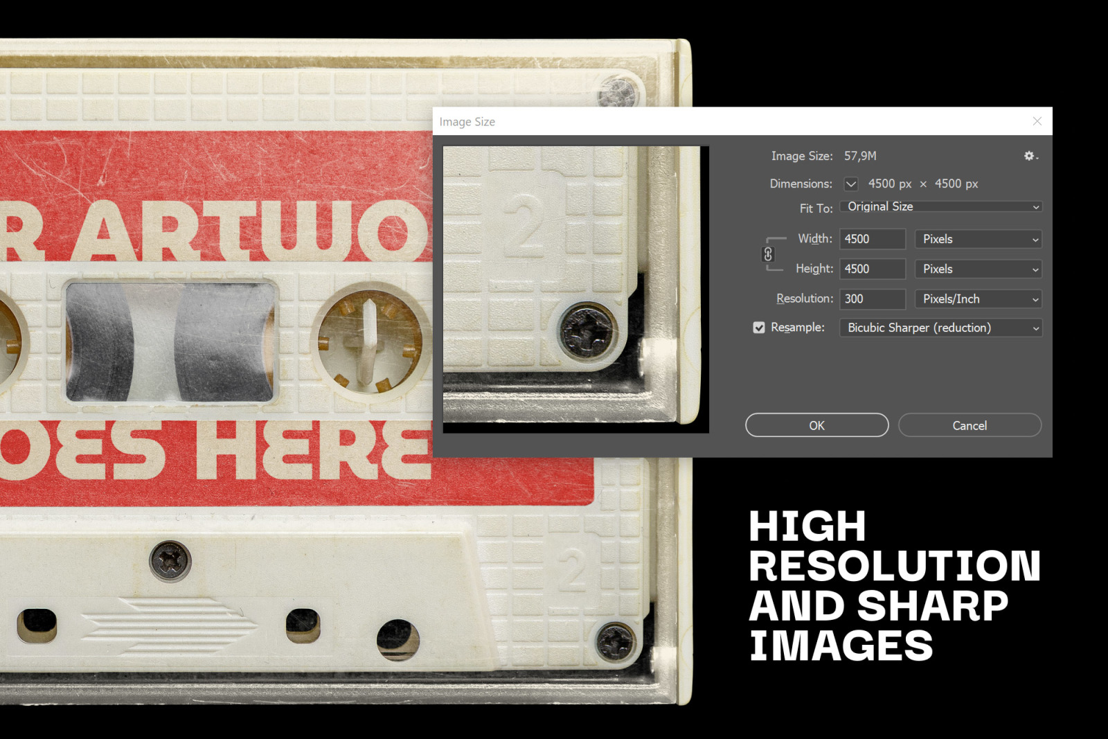 Soviet Cassette Tape Mockup