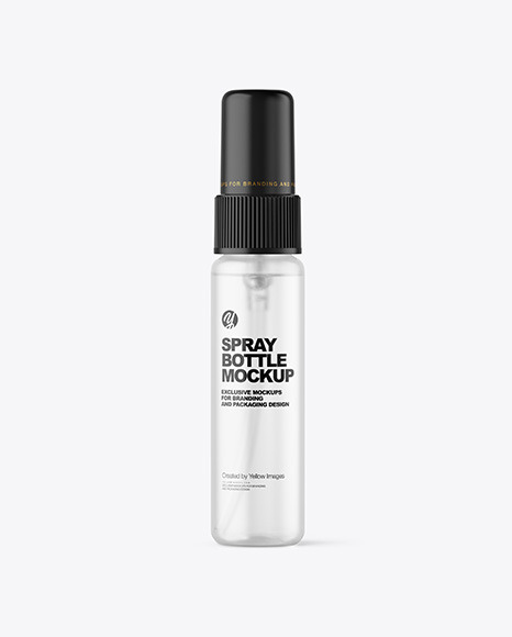 Frosted Spray Bottle Mockup