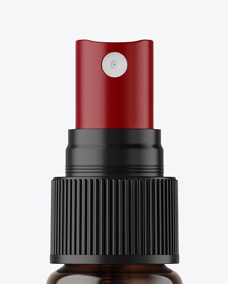 Amber Spray Bottle Mockup