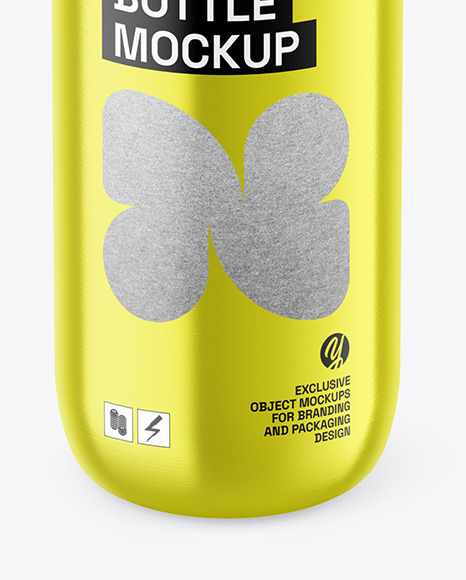 Metallic Bottle Mockup Metallic Bottle Mockup