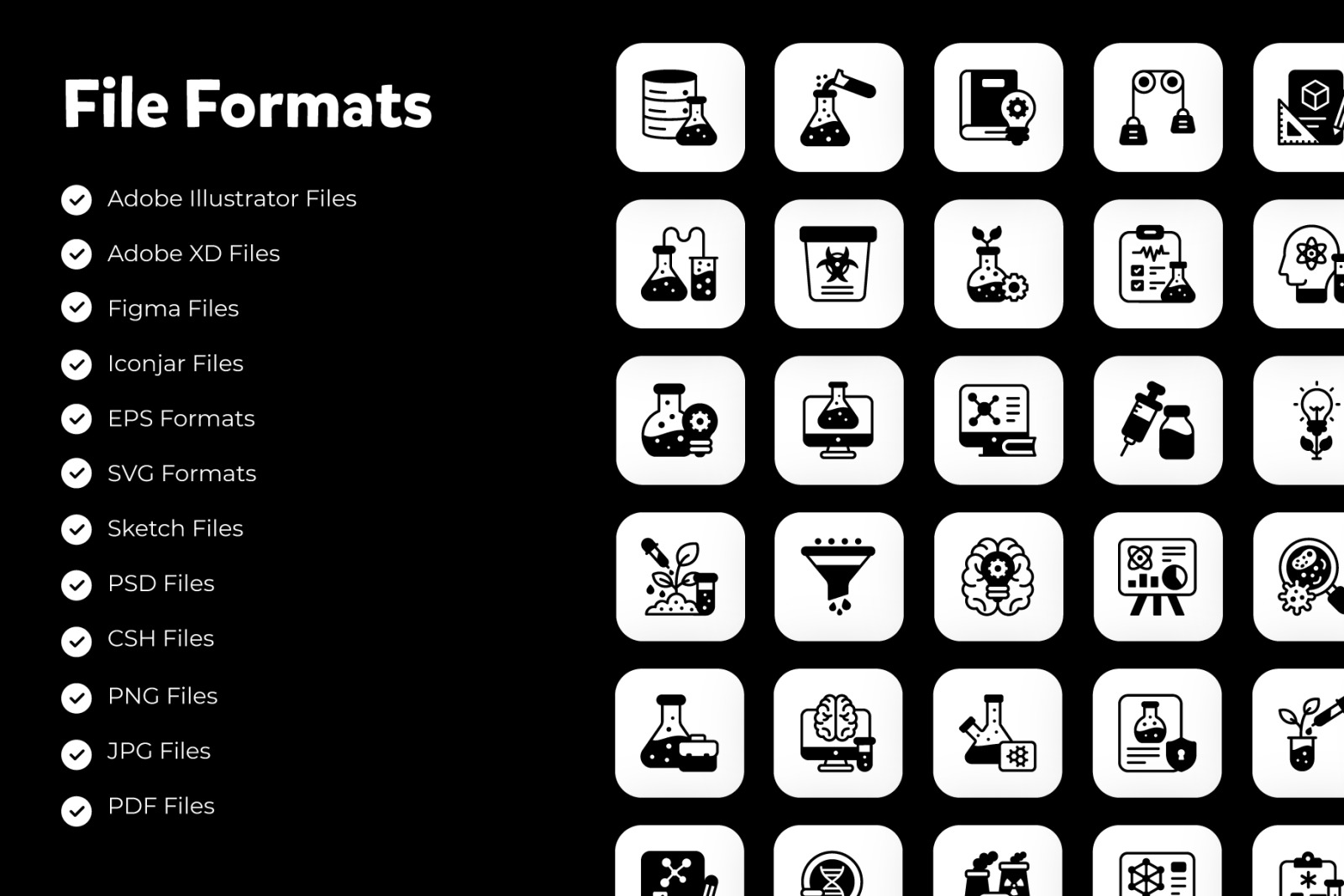 76 Science And Technology Glyph Icons