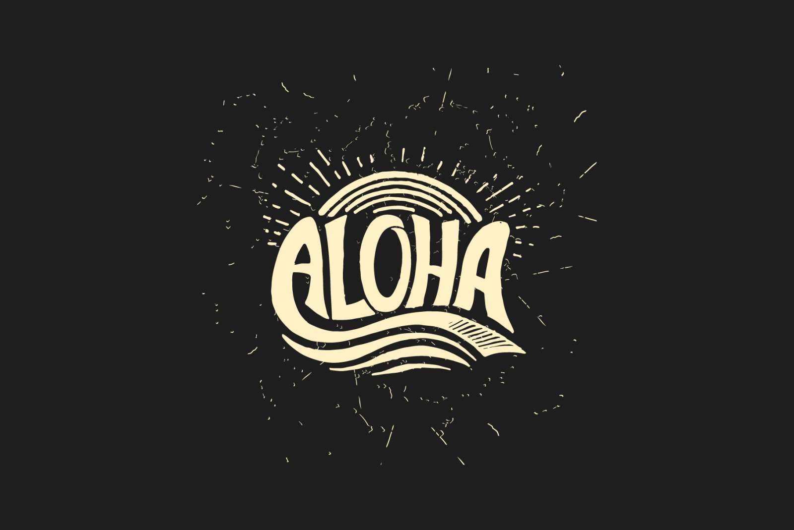 Aloha Cliparts Vibes 70-90s Style