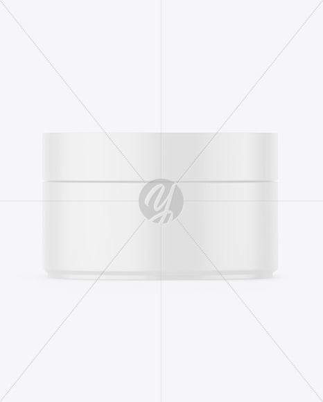 Matte Cosmetic Jar Mockup