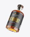 Whiskey Bottle with Wooden Cap Mockup