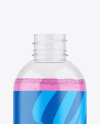 Clear Cosmetic Bottle w/ Bubble Gel Mockup